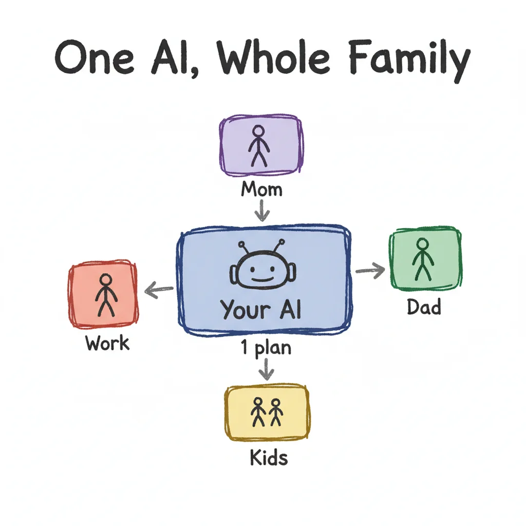 Candidate A, Harbor Blue, road-tested on the 'One AI, Whole Family' test sketch