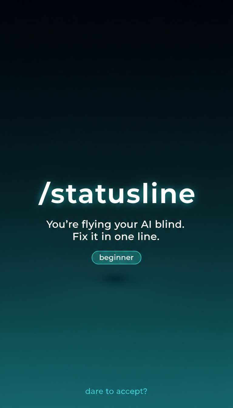 Title card for the /statusline short