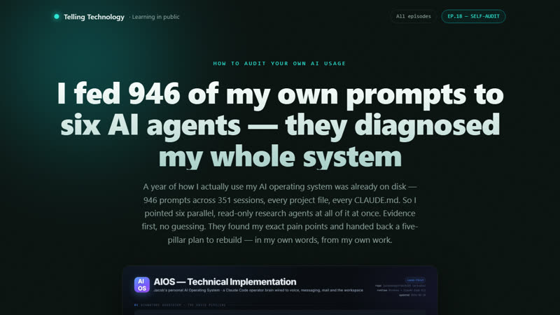 I fed 946 of my own prompts to six AI agents