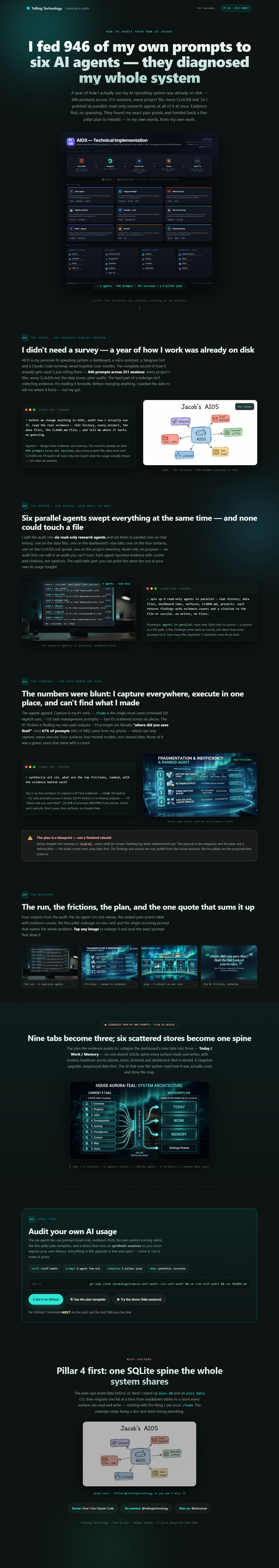 I fed 946 of my prompts to six AI agents
