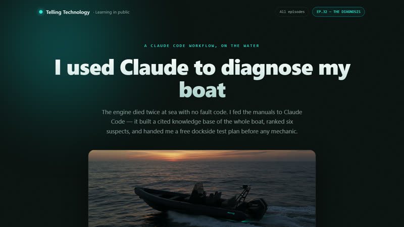 I used Claude to diagnose my boat